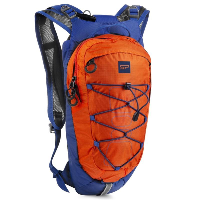 Spokey DEW športový, cyklistický a bežecký ruksak 15 l oranžovo-modrý