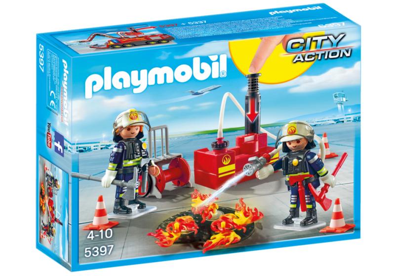 Playmobil Zásah hasičov s vodnou pumpou 5397 