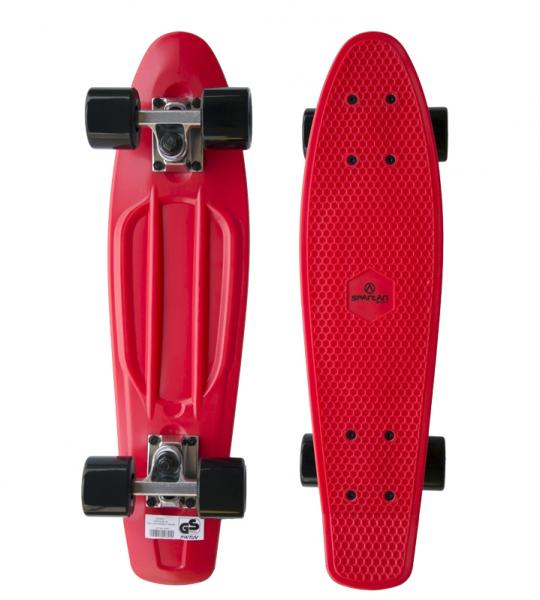 Skateboard Spartan plastic Red