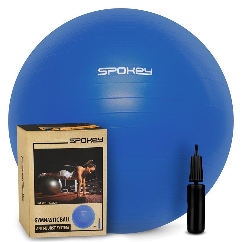 Spokey Fitball III Gymnastická lopta 75 cm vrátane pumpičky modrý