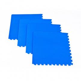 Spokey Scrab podložka puzzle pod fitness vybavenie, 1,2 cm modrá 4 kusy 61x61 cm