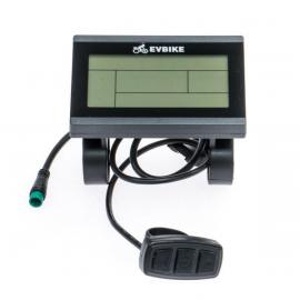 EVBIKE LCD displej pre priamy pohon s ovládaním intenzity príšľapu