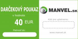 Darčekový poukaz v hodnote 40 EUR