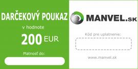 Darčekový poukaz v hodnote 200 EUR