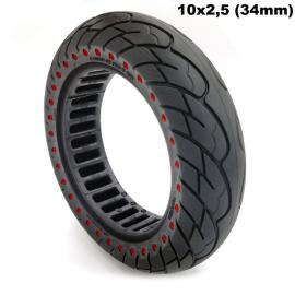 Plná bezdušové pneumatiky 10 x 2,5 (34mm)