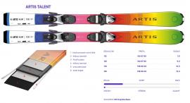 Zjazdové lyže Artis Talent + viazanie SLR 4,5