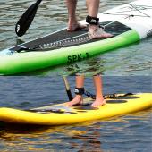 Bezpečnostné lanko Aqua Marina Coil Leash New k paddleboardu 